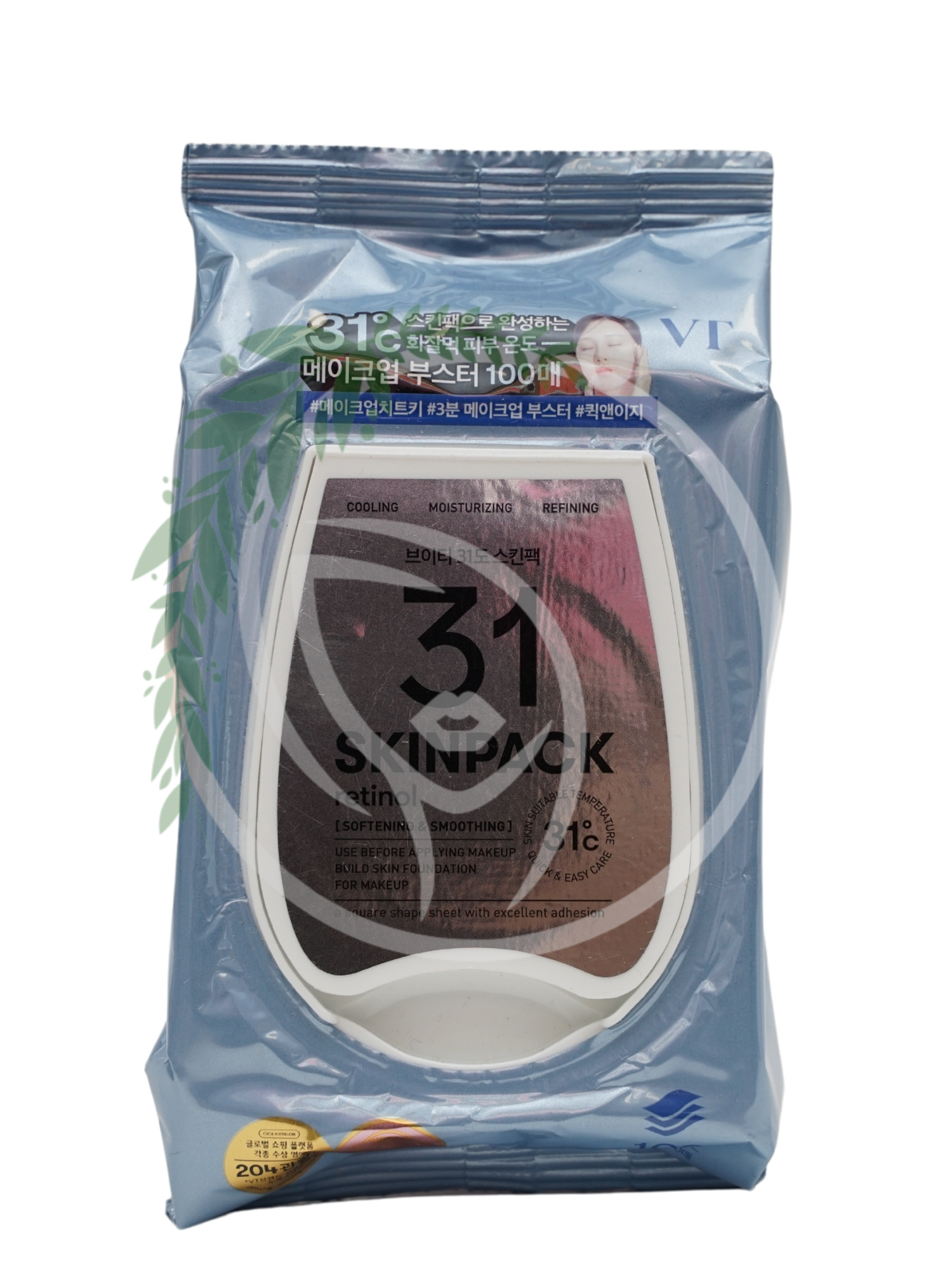 Восстанавливающие локальные маски для лица VT Cosmetics 31 Skin Pack Smooth 100шт