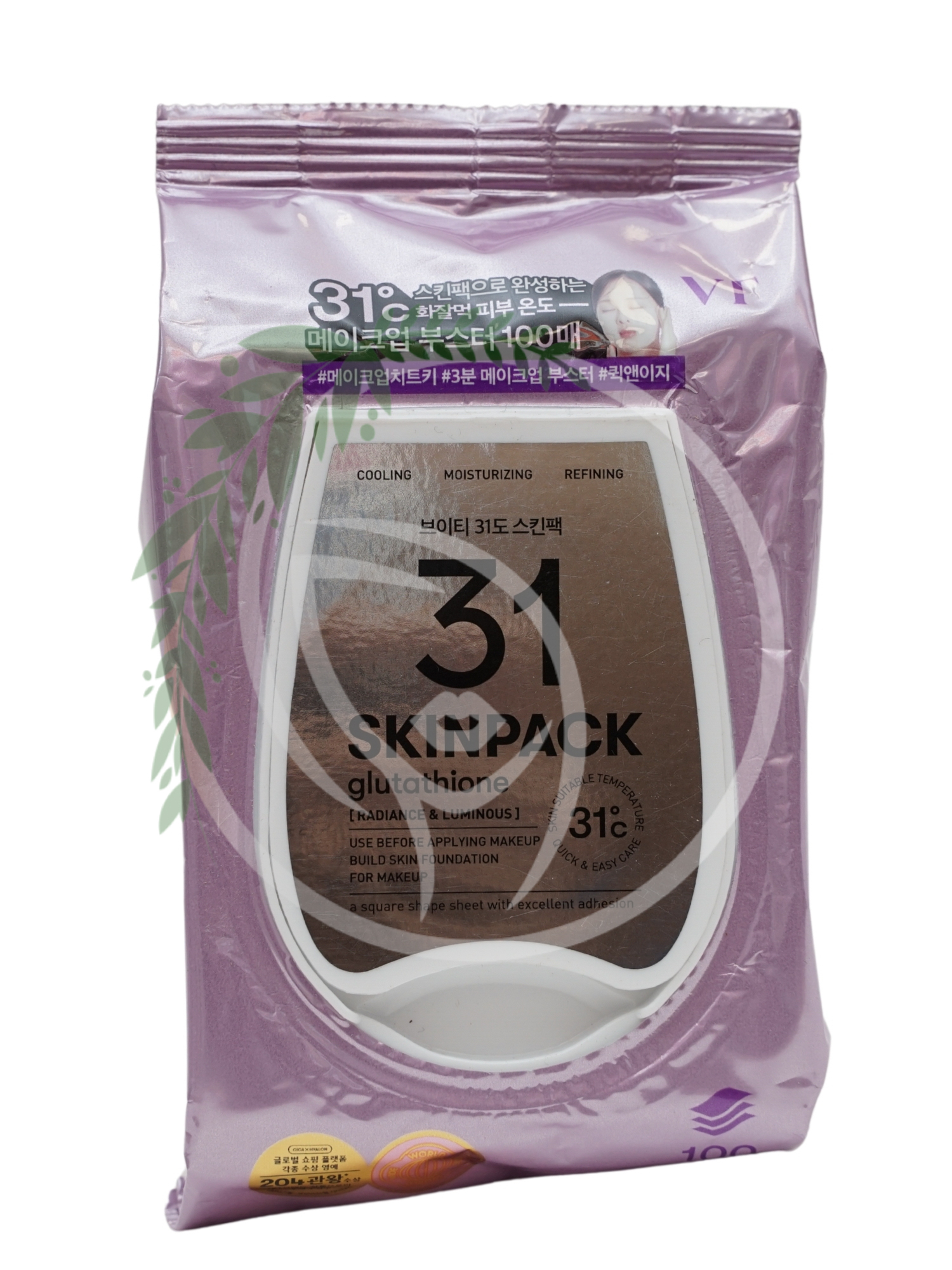 Осветляющие локальные маски для лица VT Cosmetics 31 Skin Pack Luminous 100шт