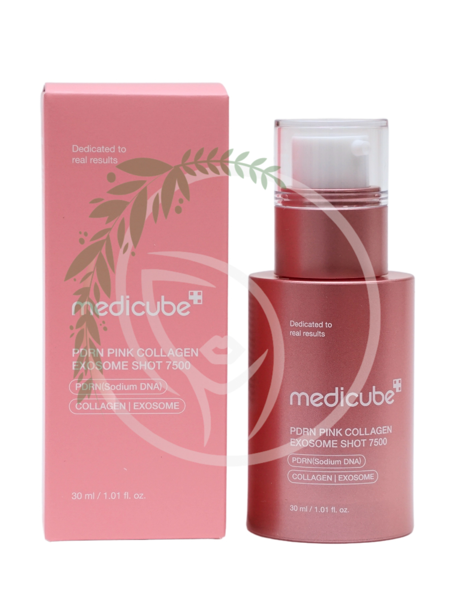 Сыворотка с микроиглами и экзосомами Medicube PDRN Pink Collagen Exosome Shot 7500 30ml