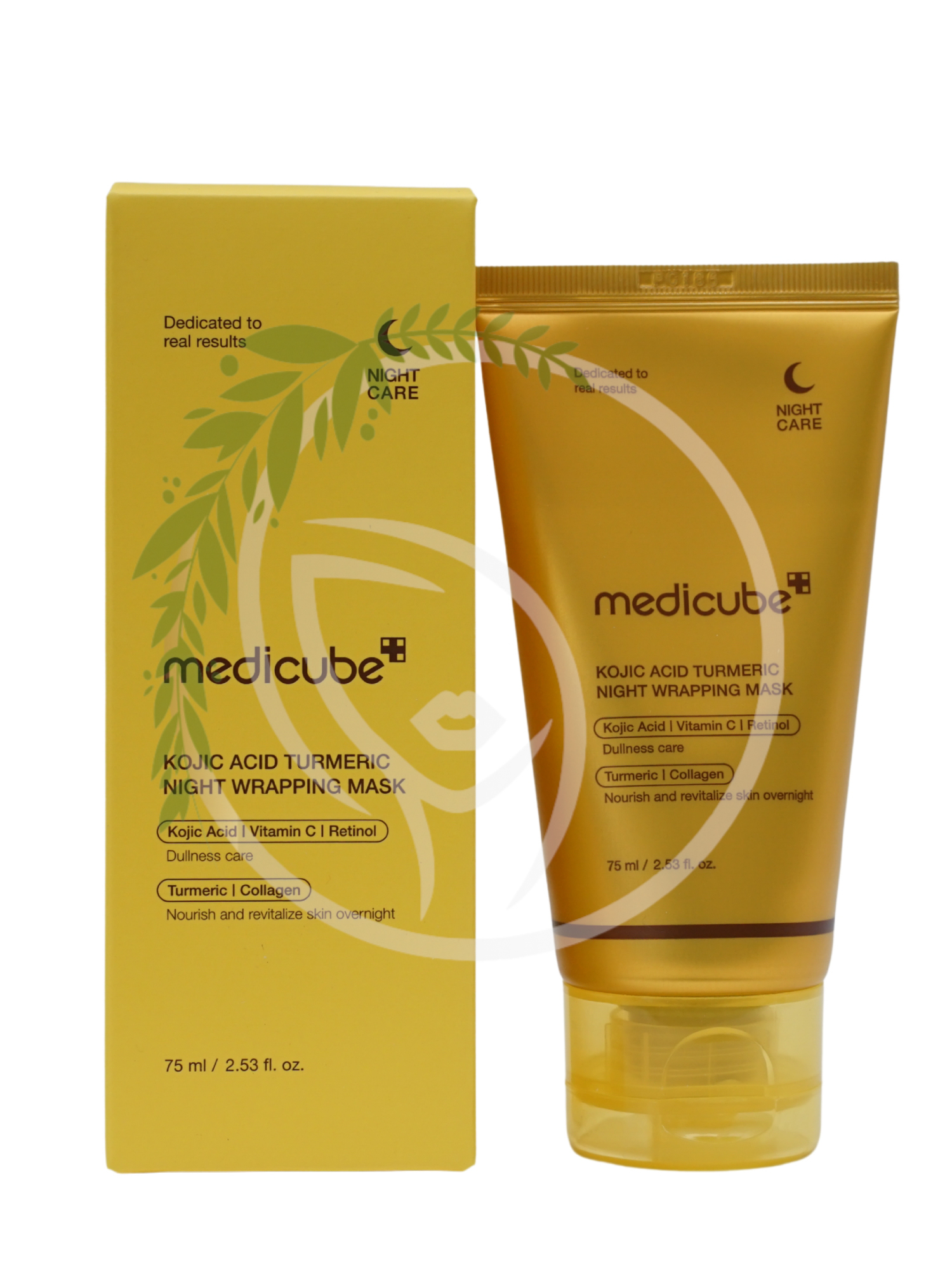 Ночная маска-плёнка с ретинолом и витамином С Medicube Kojic Acid Turmeric Night Wrapping Mask 75ml