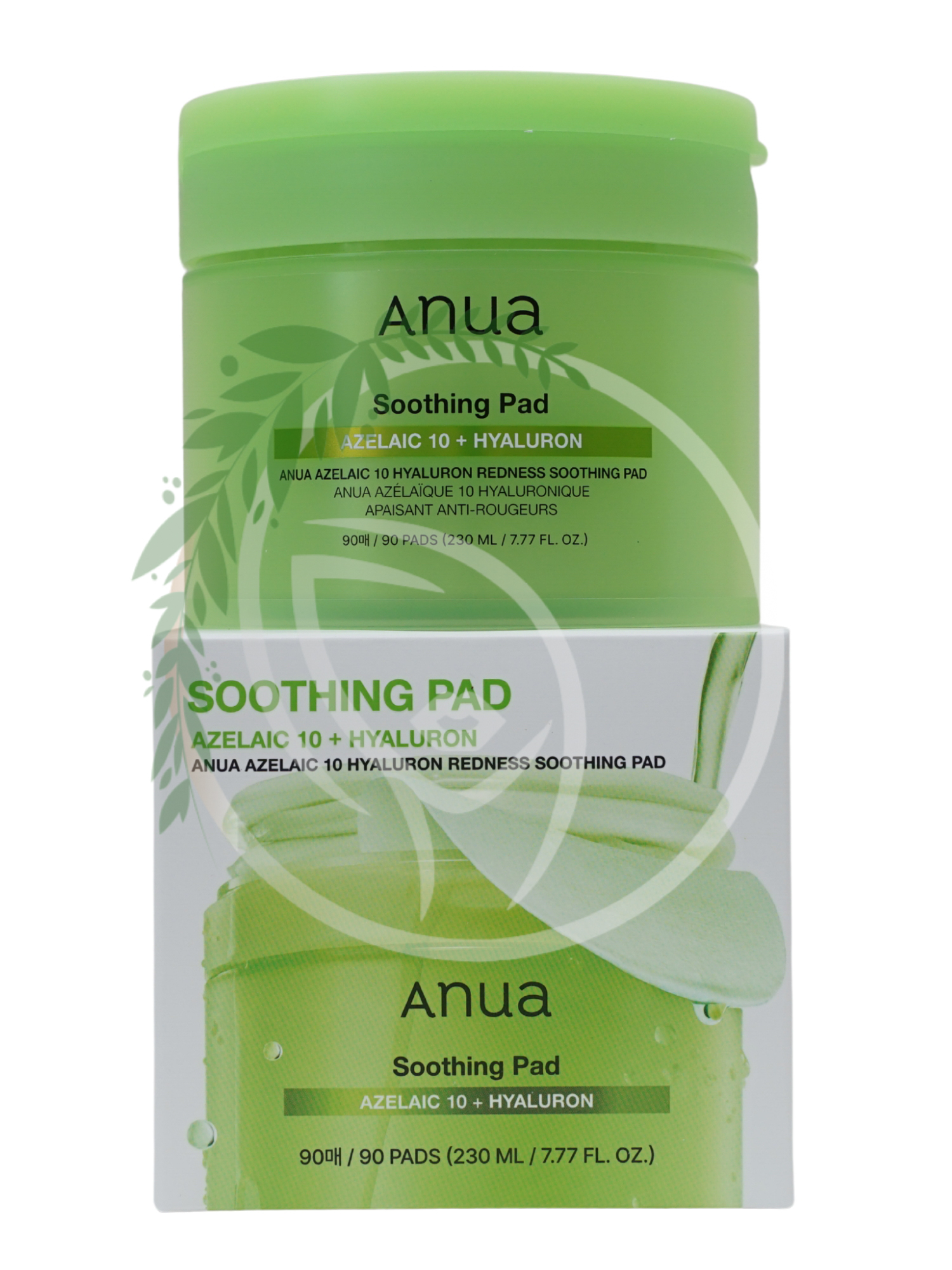 Пэды с азелаиновой кислотой Anua Azelaic Acid 10 Hyaluron Redness Soothing Pad 90шт