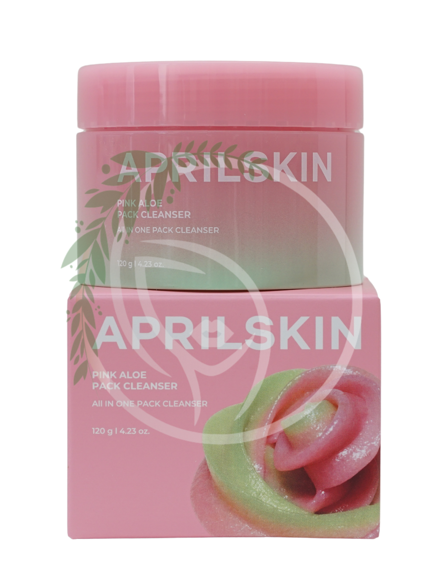 Очищающая маска-пенка для умывания c розовым алоэ APRILSKIN Pink Aloe Pack Cleanser 120g