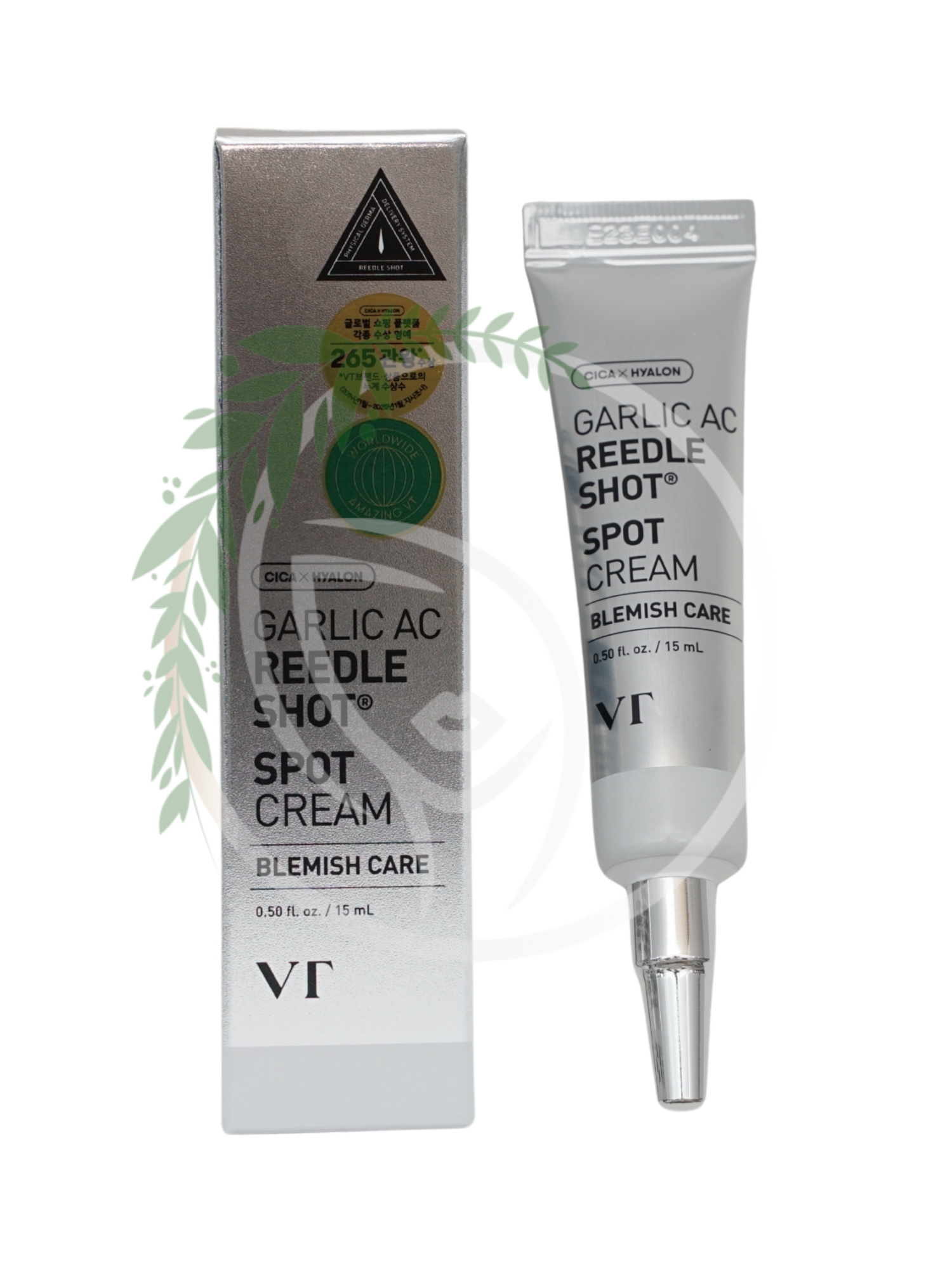 Локальный крем с микроиглами и чесноком VT Cosmetics Garlic AC Reedle Shot Spot Cream 15ml