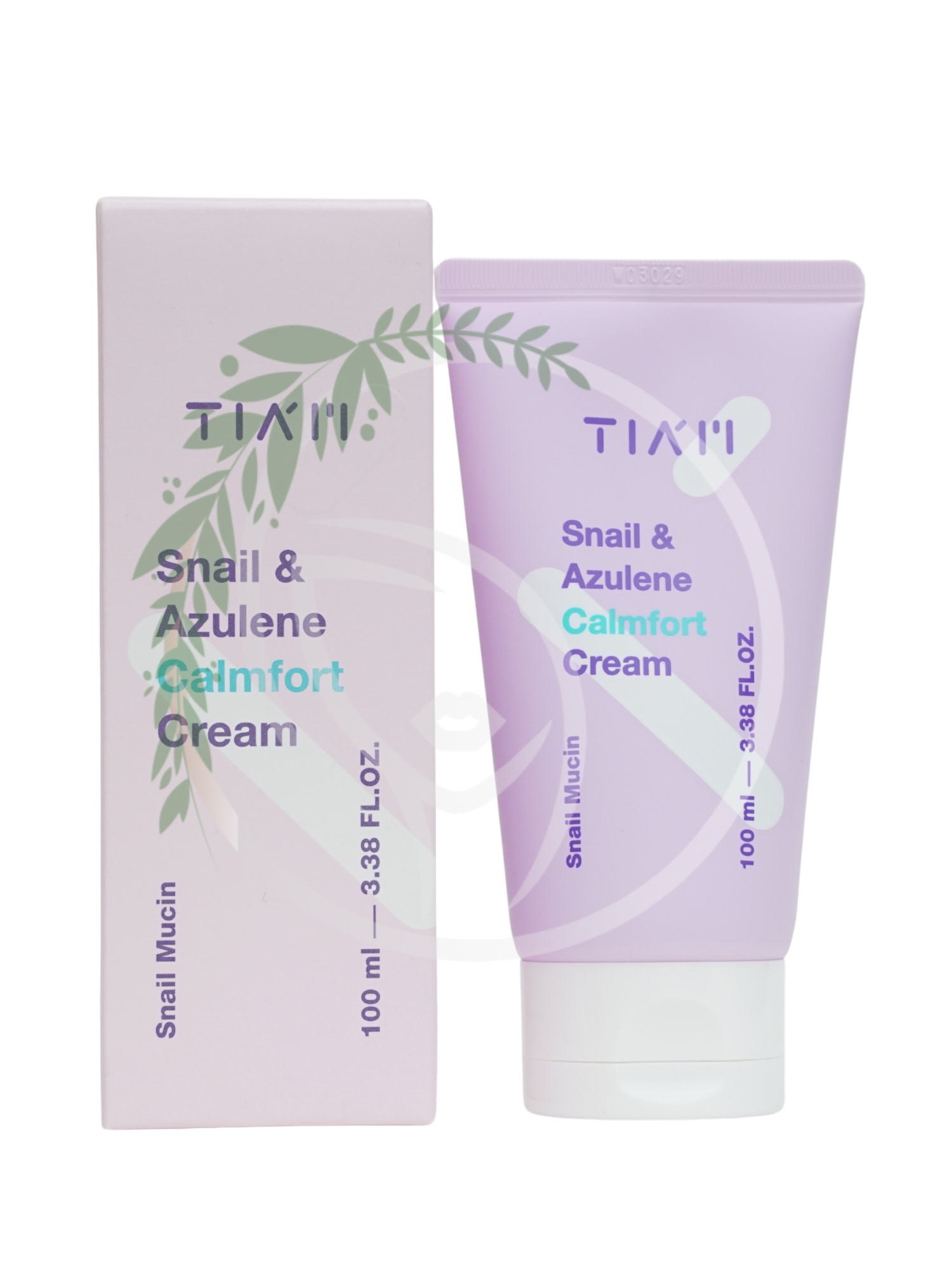 Успокаивающий крем с муцином улитки и азуленом TIAM Snail & Azulene Calmfort Cream 100ml
