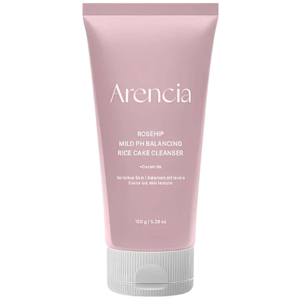 Мягкая пенка для умывания с экстрактом шиповника Arencia Rosehip Mild pH Balancing Rice Cake Cleanser 150g