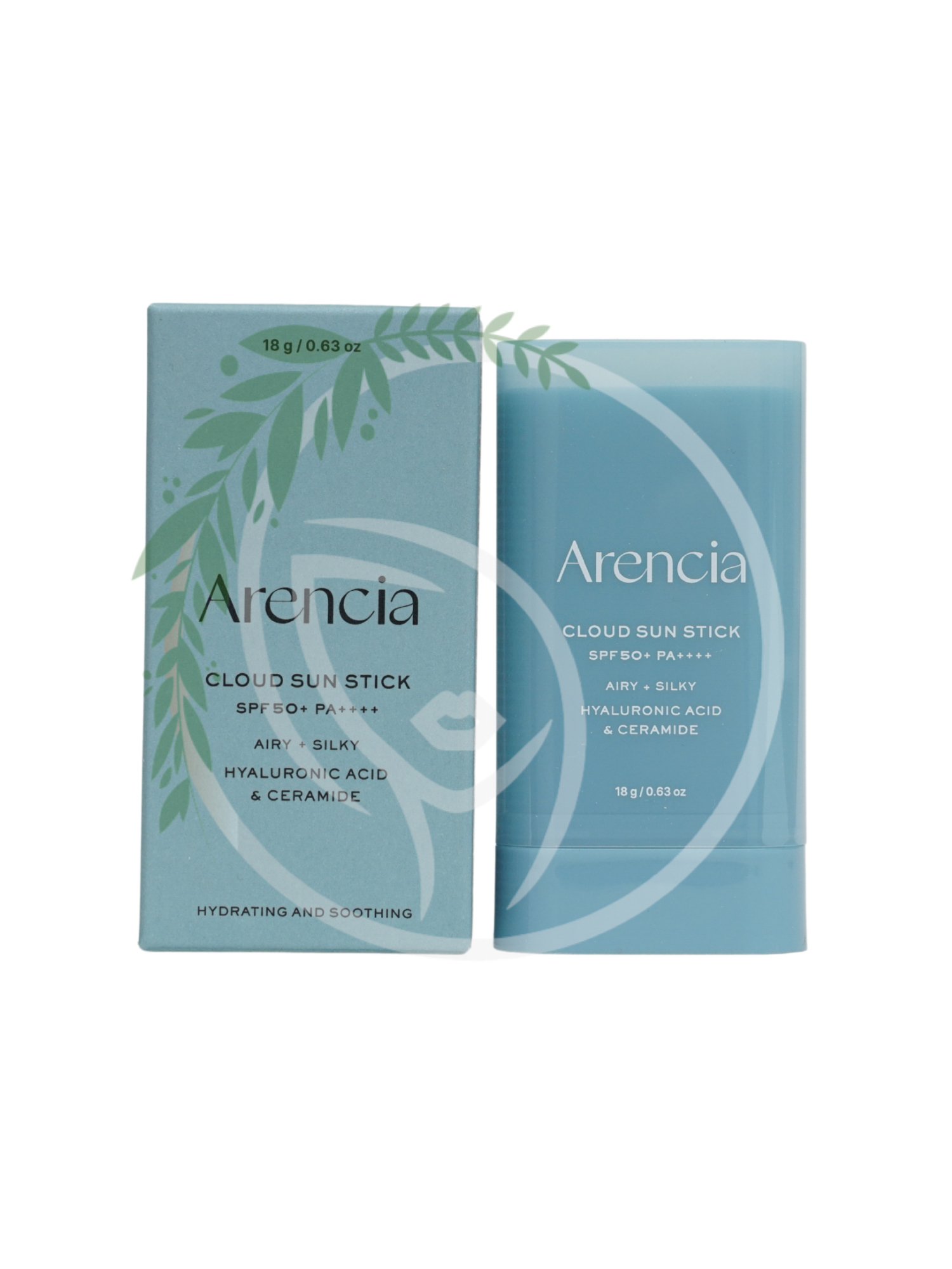 Увлажняющий солнцезащитный стик с ПДРН и пептидами Arencia Cloud Sun Stick SPF50+ PA++++ 18g