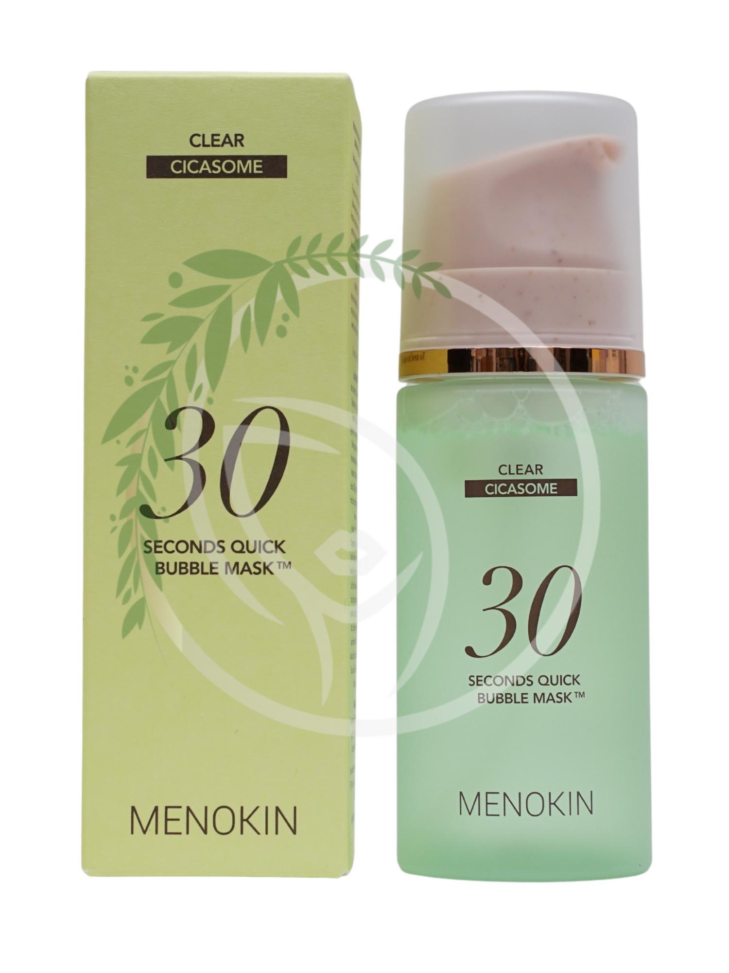 Пузырьковая успокаивающая маска MENOKIN 30 Seconds Quick Bubble Mask CLEAR 95ml