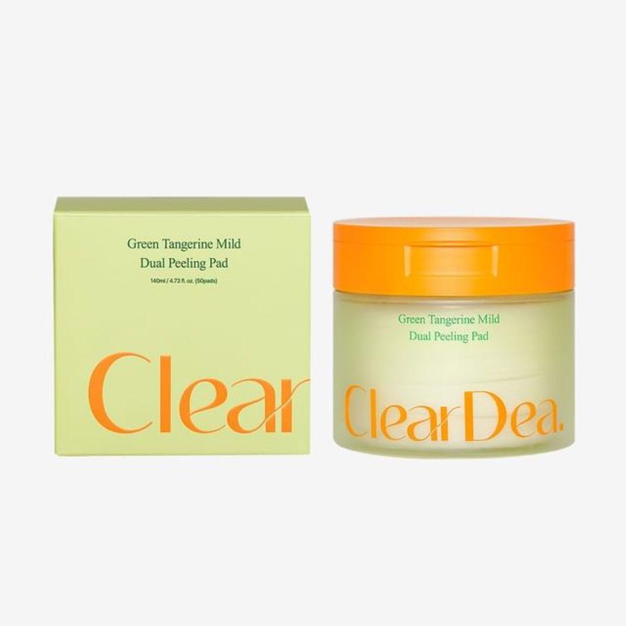 Мягкие пилинг-пэды с зеленым мандарином ClearDea Green Tangerine Mild Dual Peeling Pad 50шт