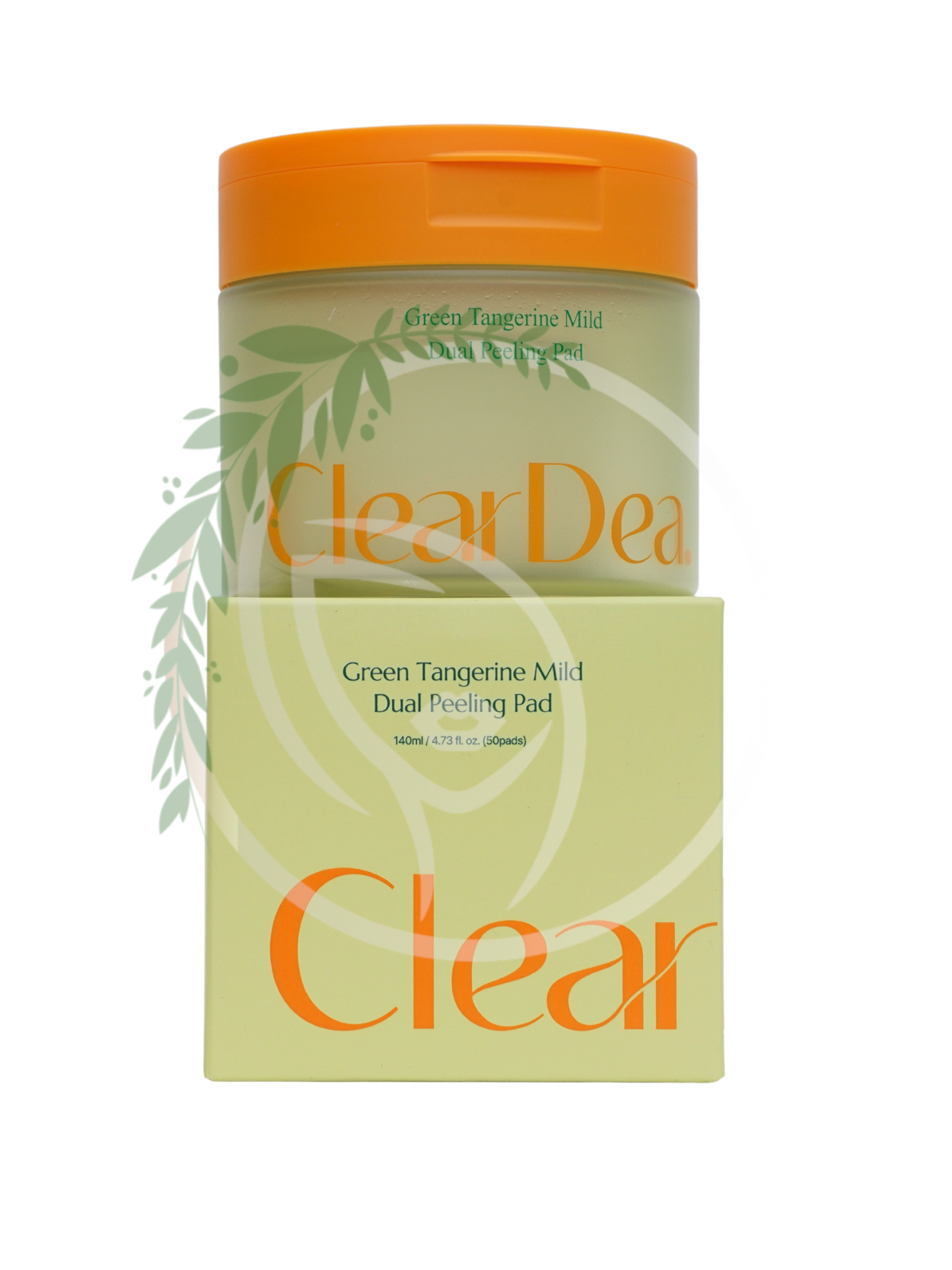 Мягкие пилинг-пэды с зеленым мандарином ClearDea Green Tangerine Mild Dual Peeling Pad 50шт