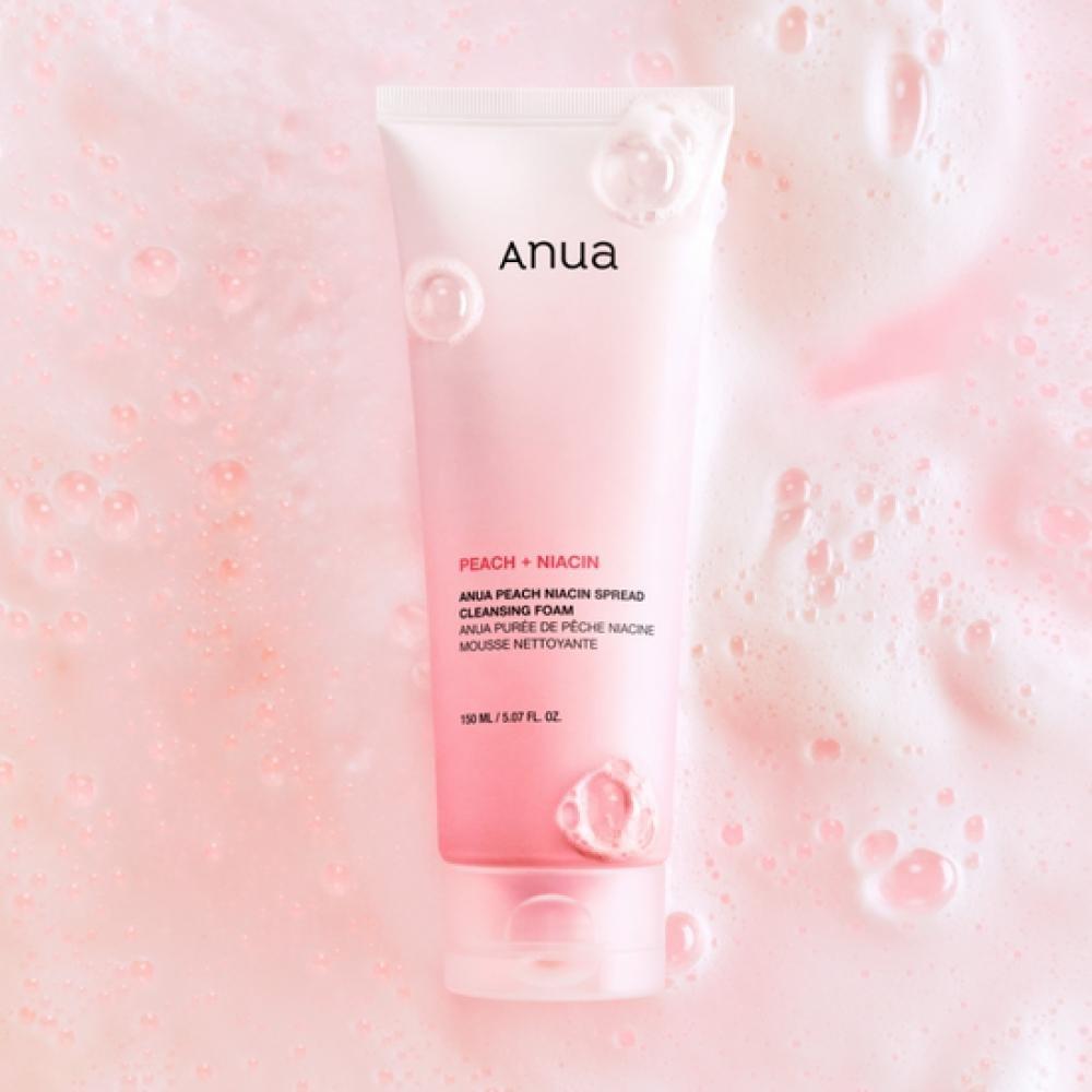 Пенка для умывания с экстрактом персика Anua Peach Niacin Spread Cleansing Foam 150 ml