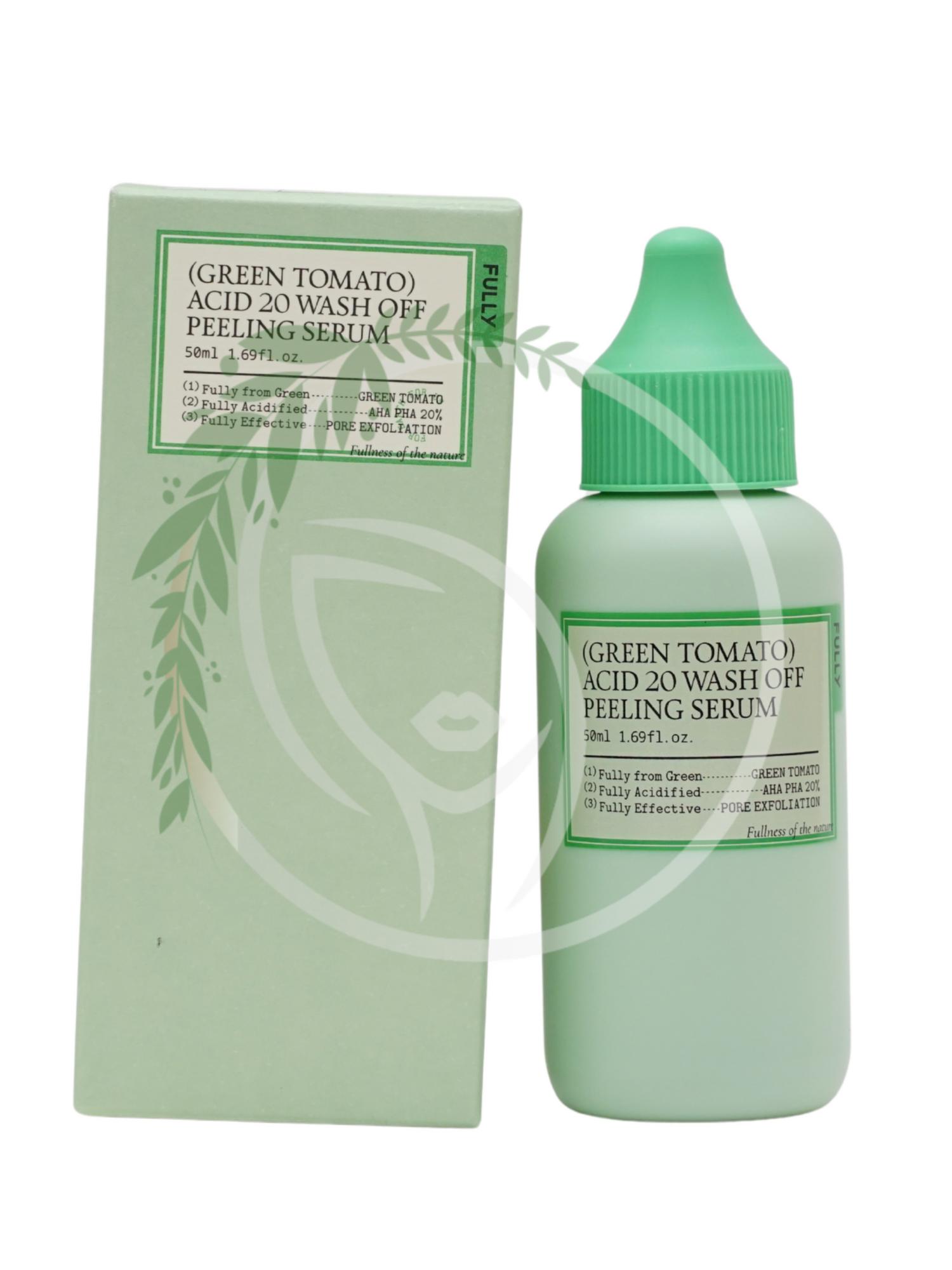 Пилинг- сыворотка FULLY Green Tomato Acid 20 Wash Off Peeling Serum 50 ml