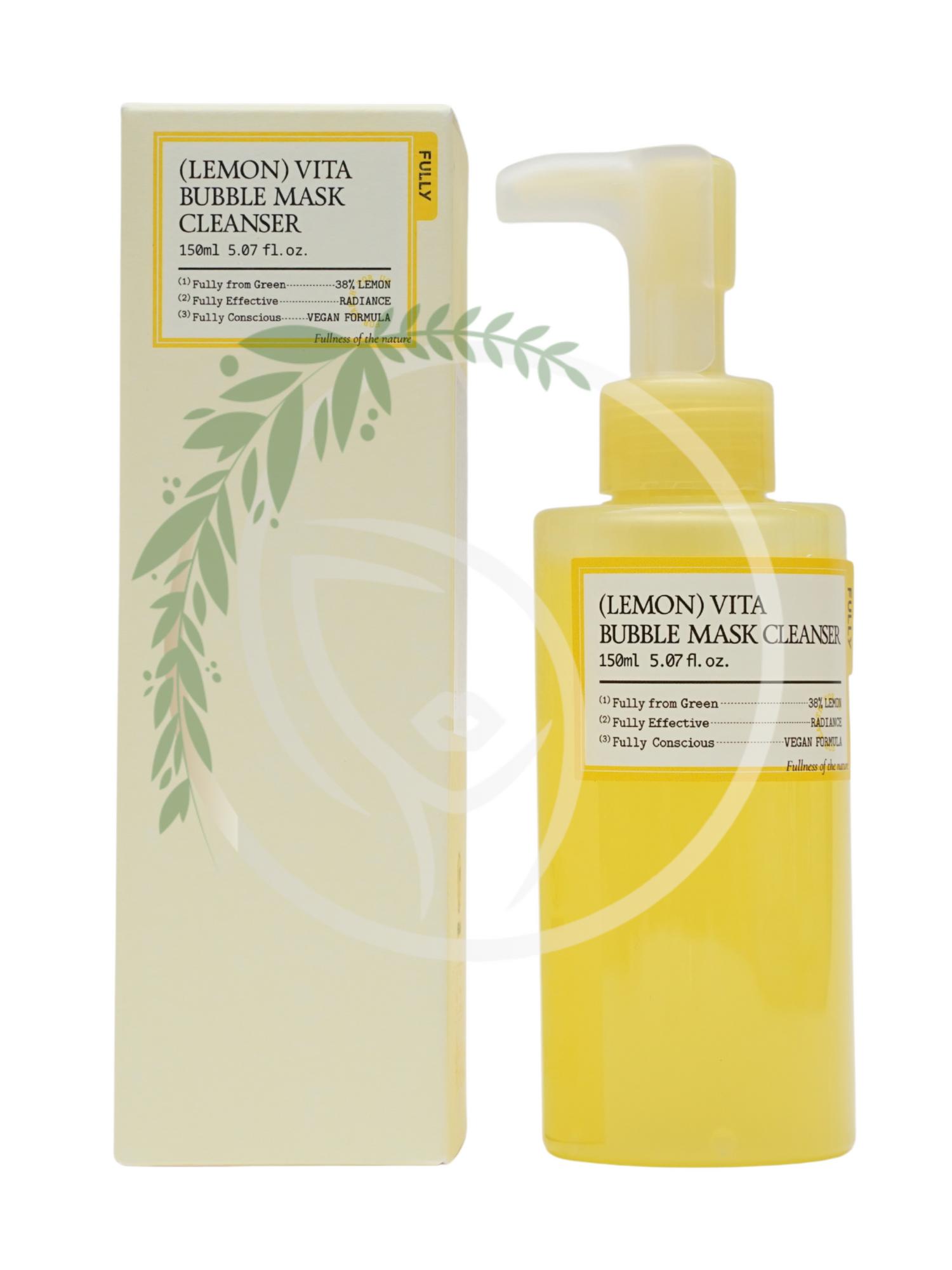 Маска-пенка с лимоном FULLY Lemon Vita Bubble Mask Cleanser 150 ml