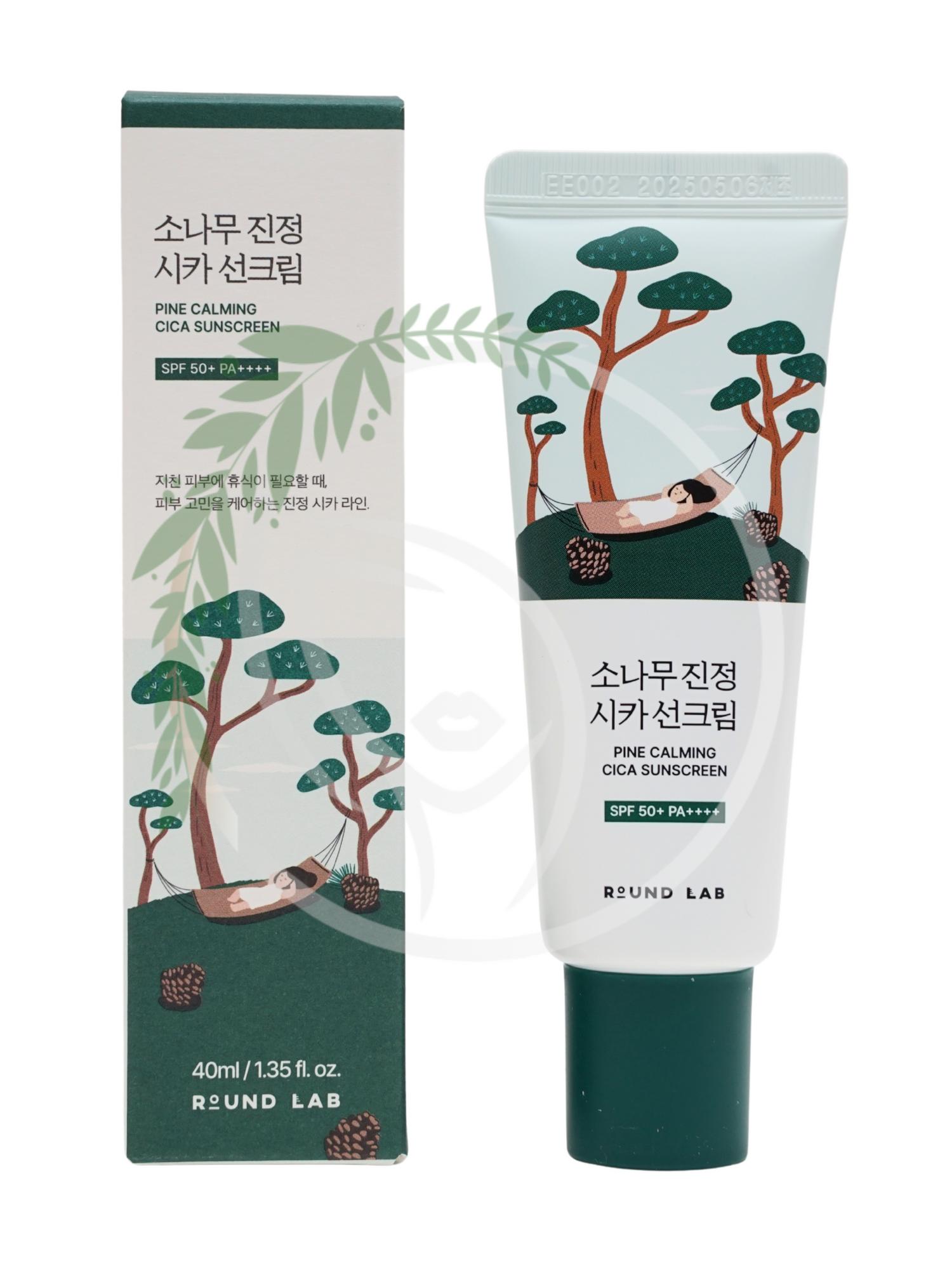 Солнцезащитный крем с экстрактом сосны Round Lab Pine Calming Cica Sunscreen 40ml
