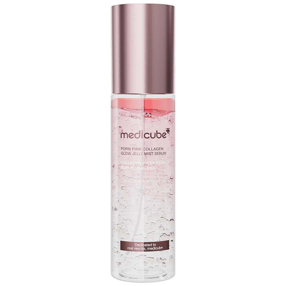 Осветляющая сыворотка-мист с ПДРН Medicube Pink PDRN Collagen Glow Jelly Mist Serum 100 ml