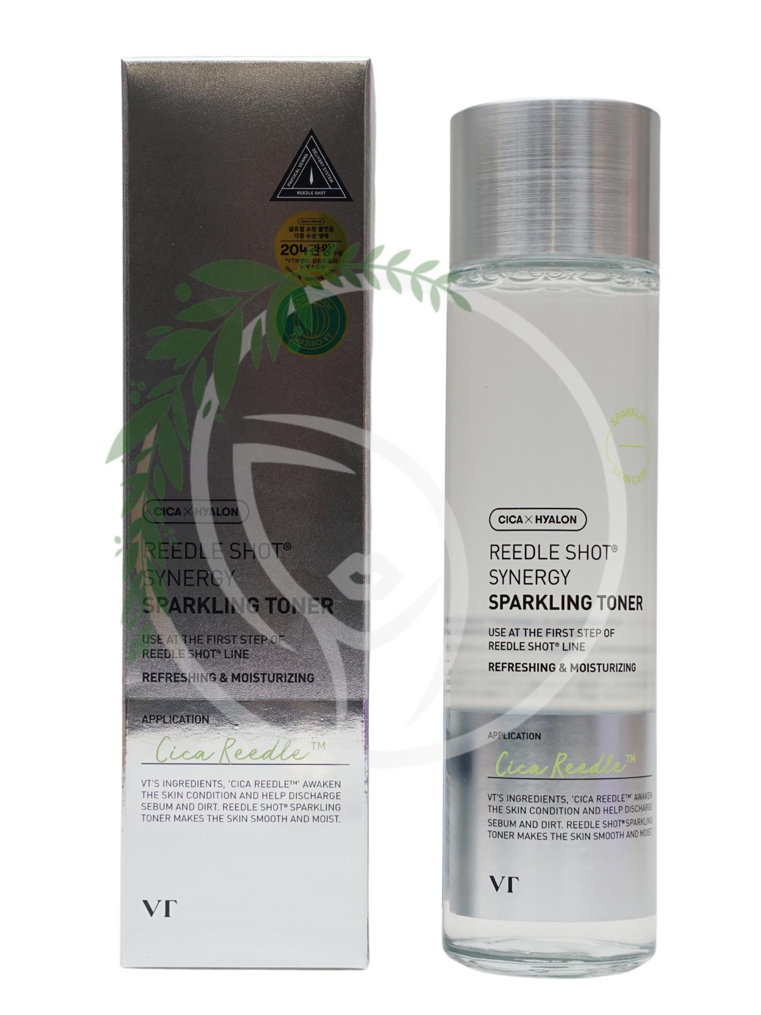 Тонер с микроиглами и газированной водой VT Cosmetics Reedle Shot Synergy Sparkling Toner 150ml