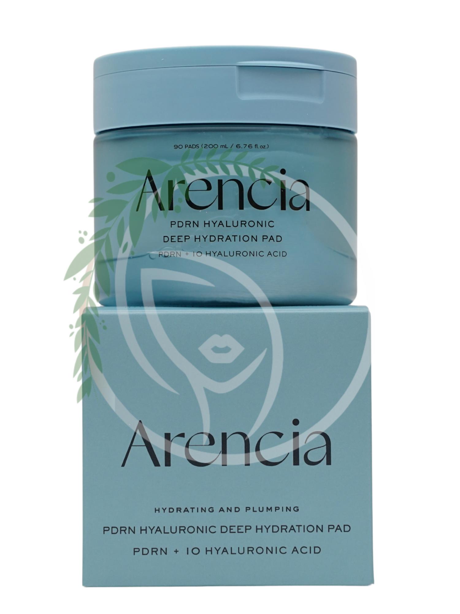 Увлажняющие тонер-пэды с ПДРН Arencia PDRN + Hyaluronic Deep Hydration Pads 90шт