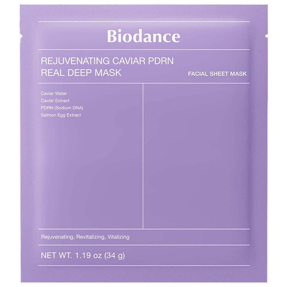 Омолаживающая гидрогелевая маска с ПДРН Biodance Rejuvinating Caviar PDRN Real Deep Mask 1шт