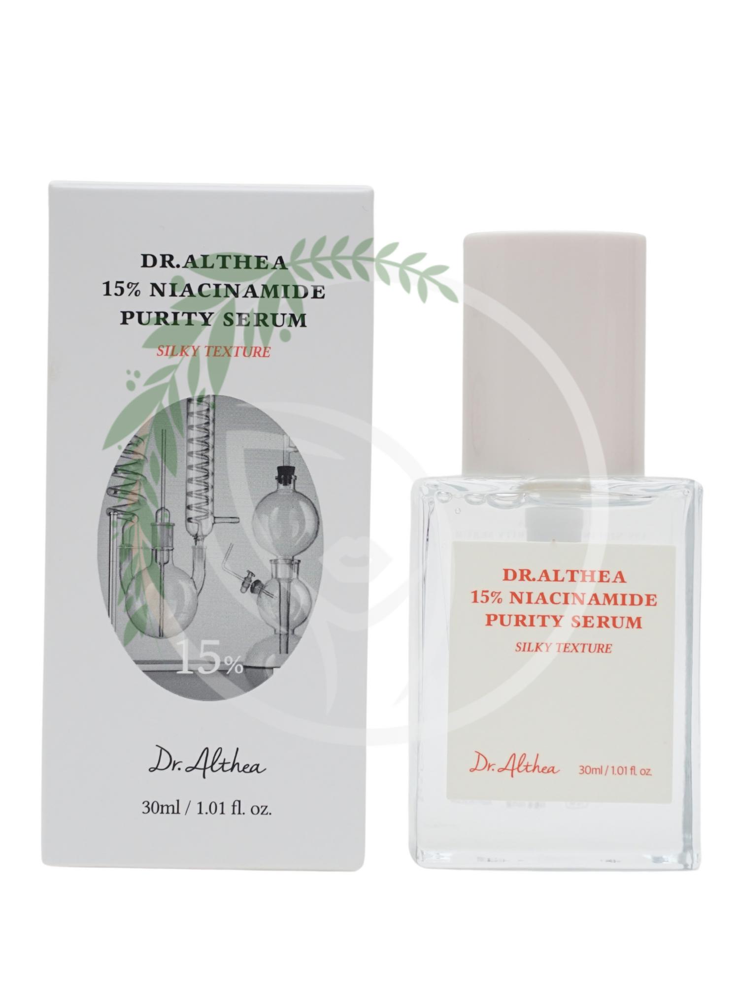 Осветляющая сыворотка с 15% ниацинамидом Dr.Althea Niacinamide 15% Purity Serum 30ml