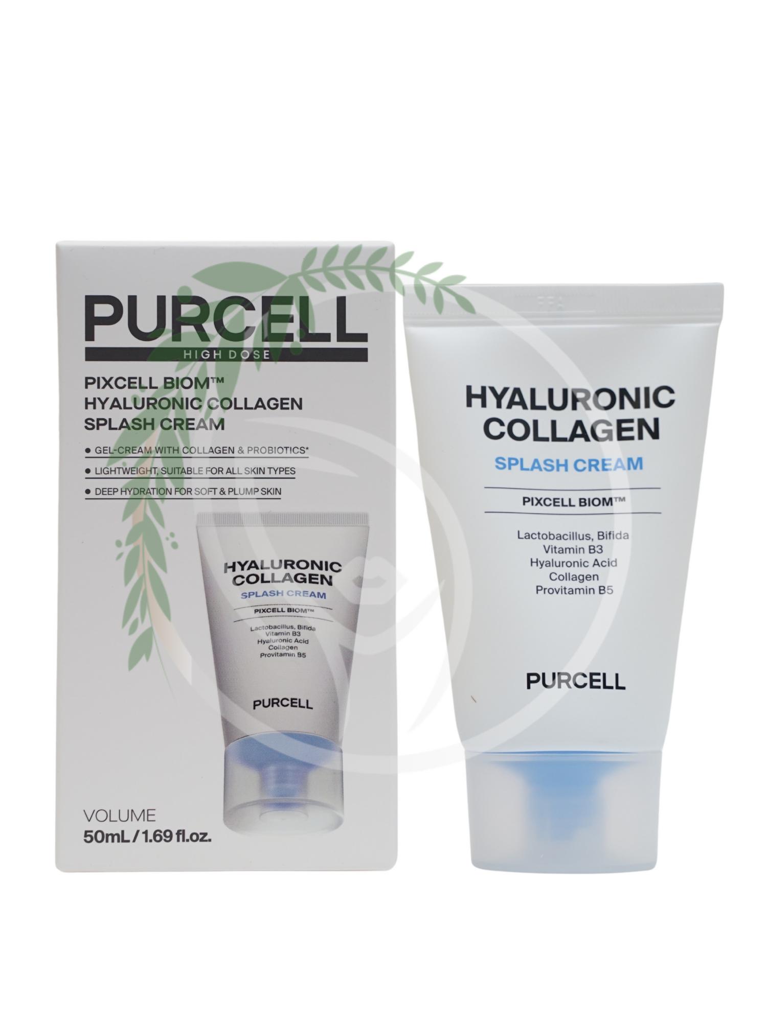 Увлажняющий сплэш-крем с коллагеном, пептидами и пробиотиками PURCELL Pixcell Biom Hyaluronic Collagen Splash Cream 50 ml