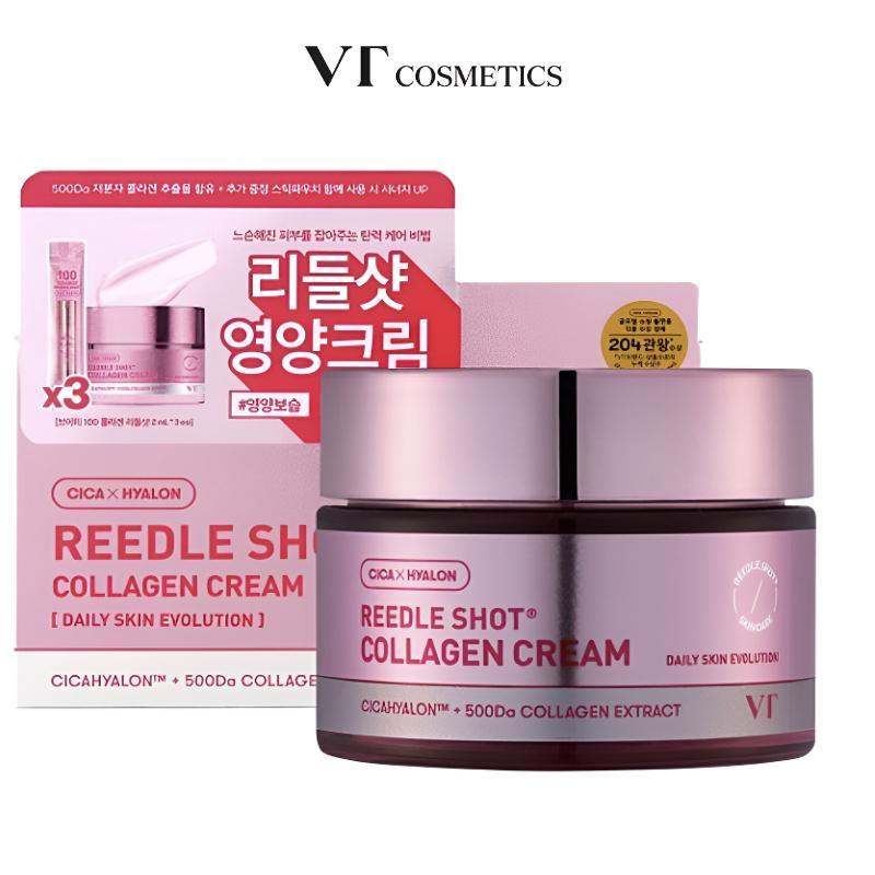 Антивозрастной крем для лица с коллагеном VT Cosmetics Reedle Shot Collagen Cream Set