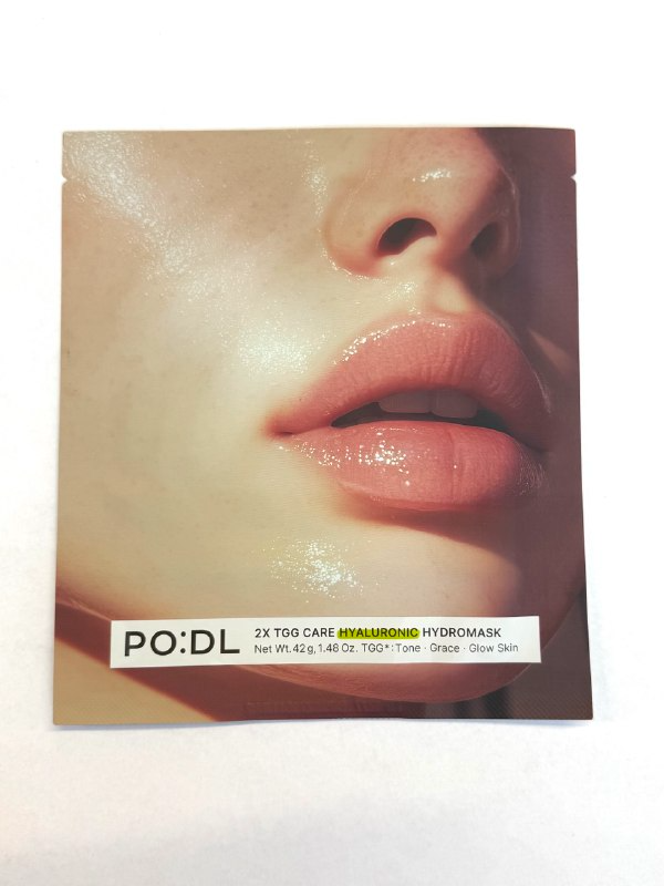 Увлажняющая гидрогелевая маска PO:DL 2X TGG Care Hyaluronic Hydromask 1шт