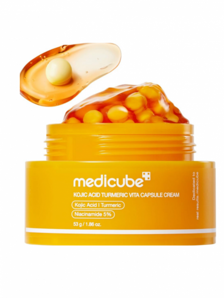 Капсульный крем с койевой кислотой и витамином С Medicube Kojic Acid Turmeric Vita Capsule Cream 53g