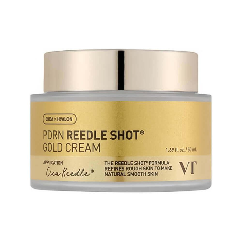 Омолаживающий крем с микроиглами и ПДРН VT Cosmetics PDRN Reedle Shot Gold Cream 50 ml