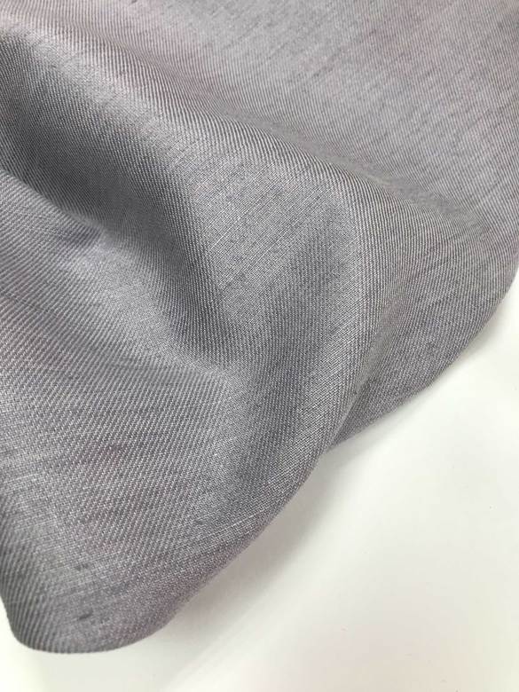 Лён с хлопком "Фиолет меланж"