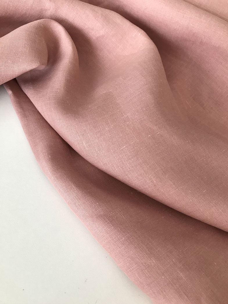 ткань из конопли розовая