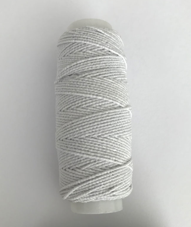 нить резинка белая