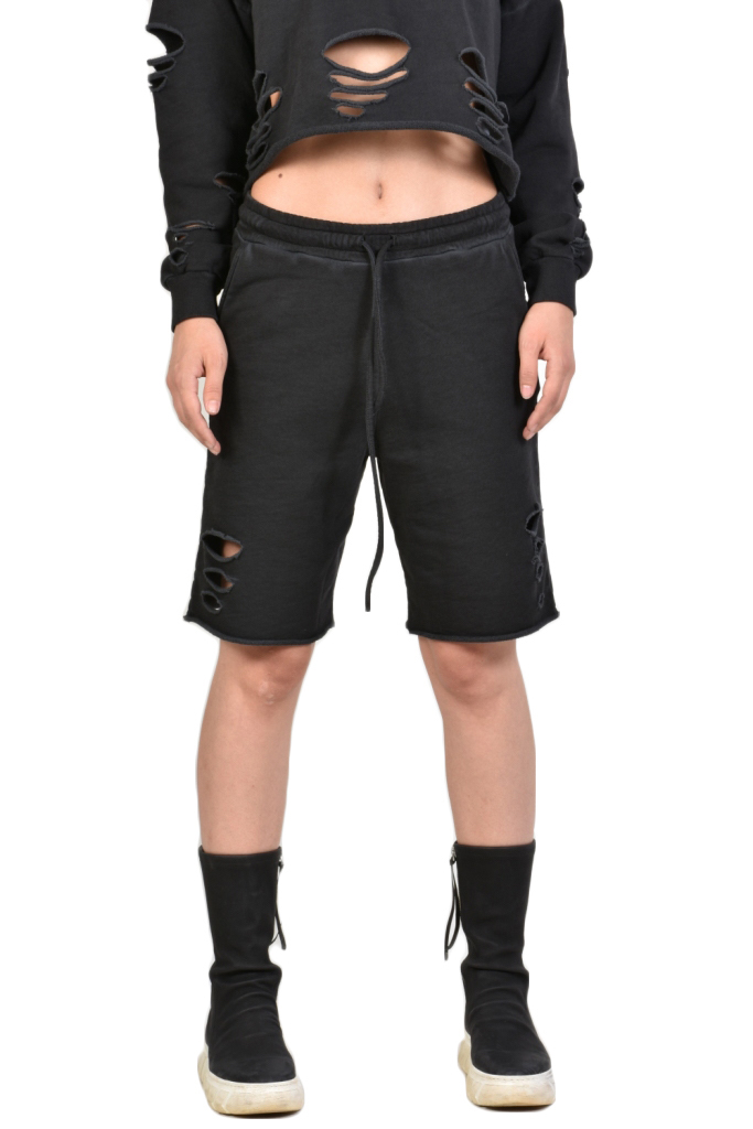 Рваные шорты из хлопка LH