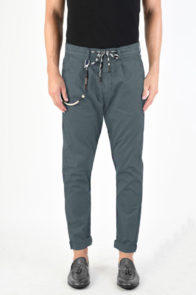 Повседневные хлопковые брюки с поясом-кулиской Xagon