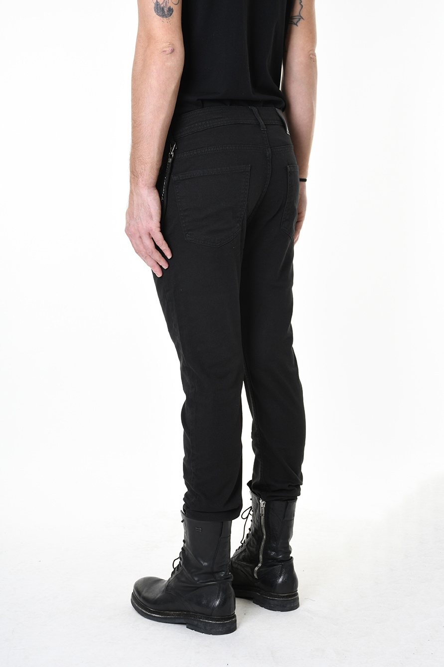 Черные джинсы-скинни из хлопка стрейч Xagon