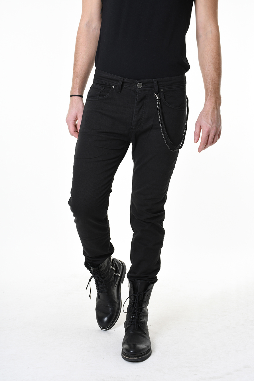 Черные джинсы-скинни из хлопка стрейч Xagon