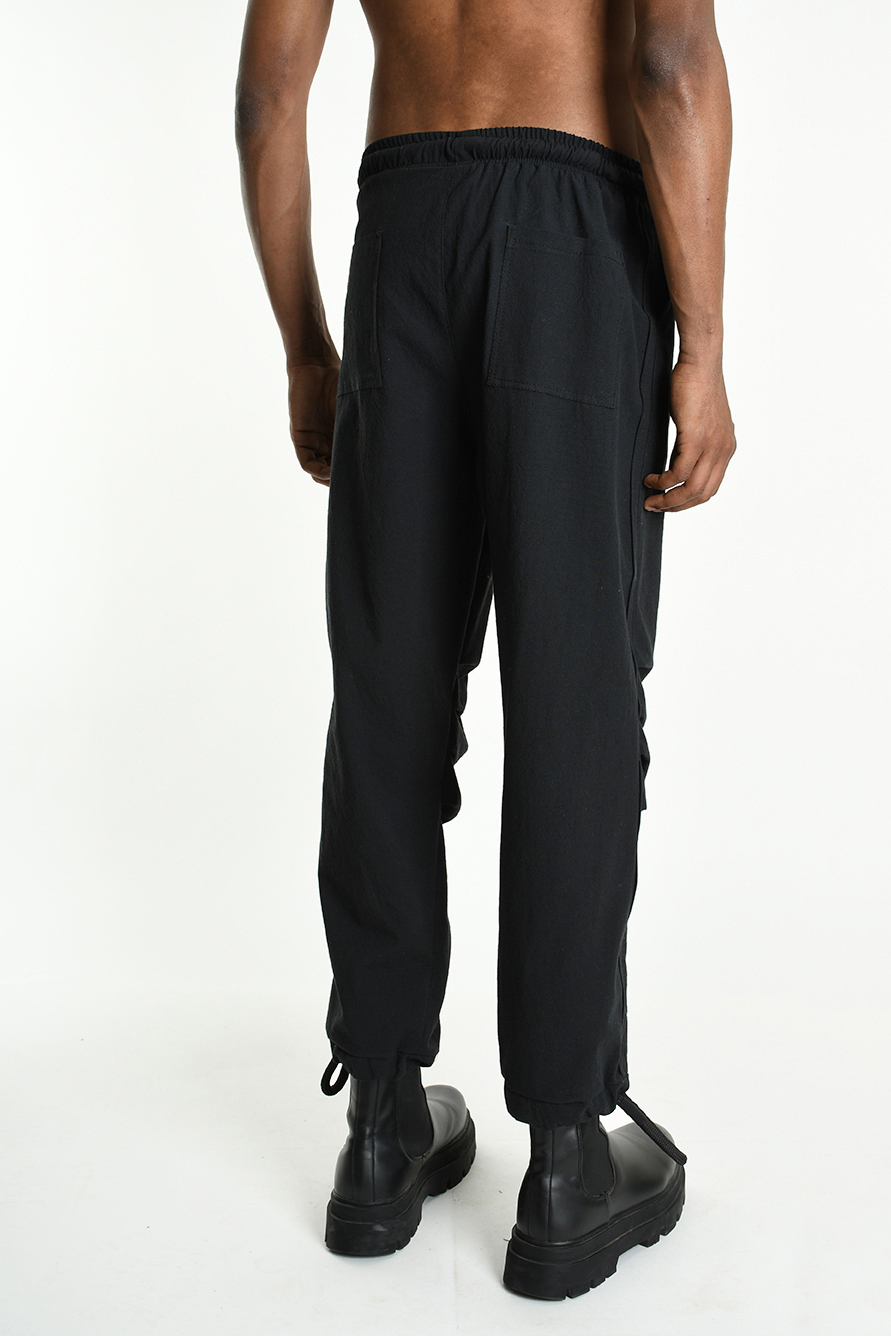 Брюки с поясом и манжетами на кулиске со шнуром LH