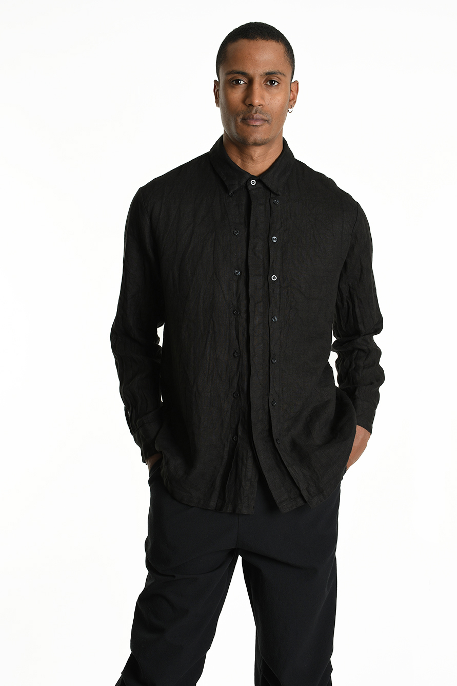 Рубашка с многослойной планкой и нескольким рядами пуговиц LH