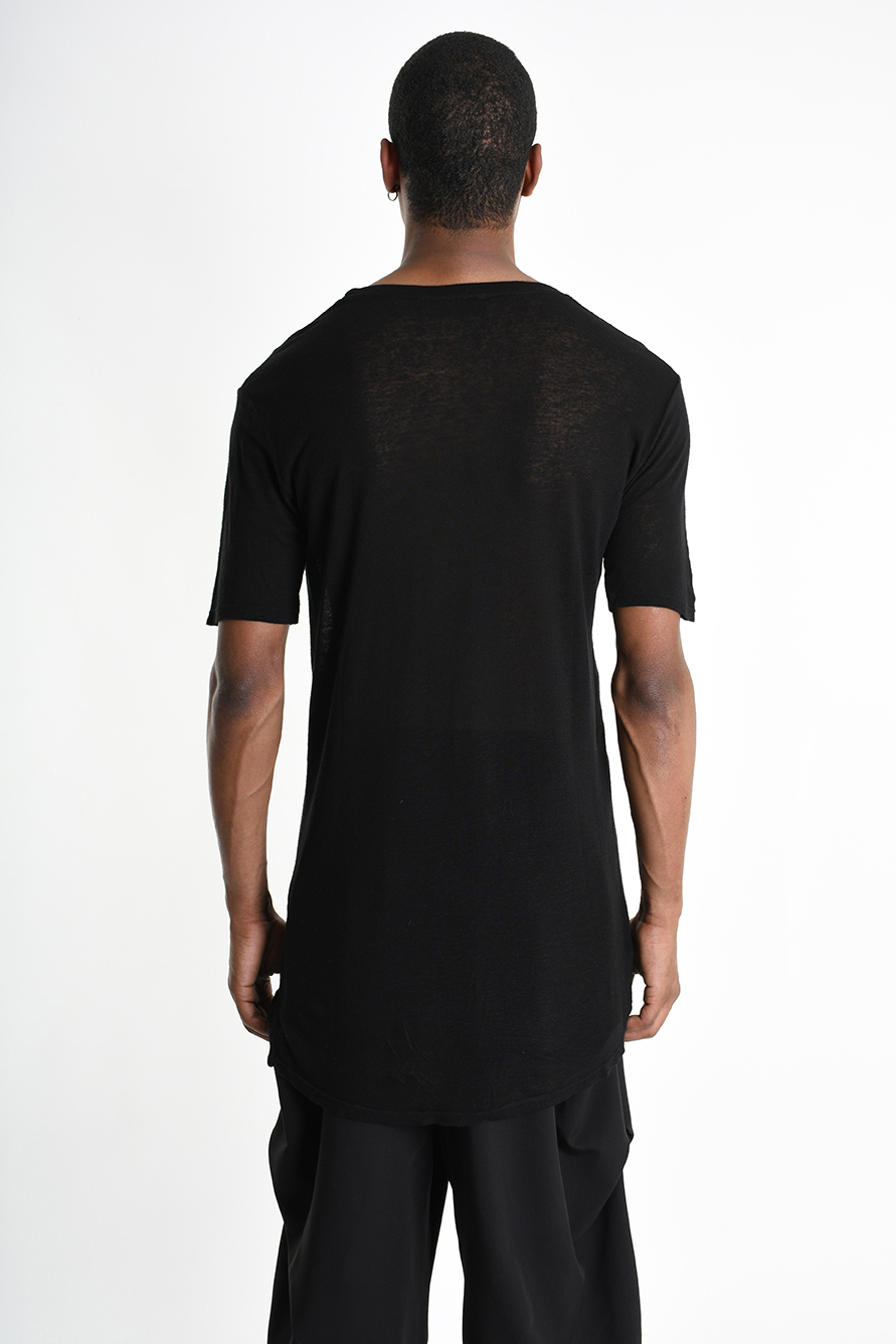 Удлиненная футболка из вискозного льна LH