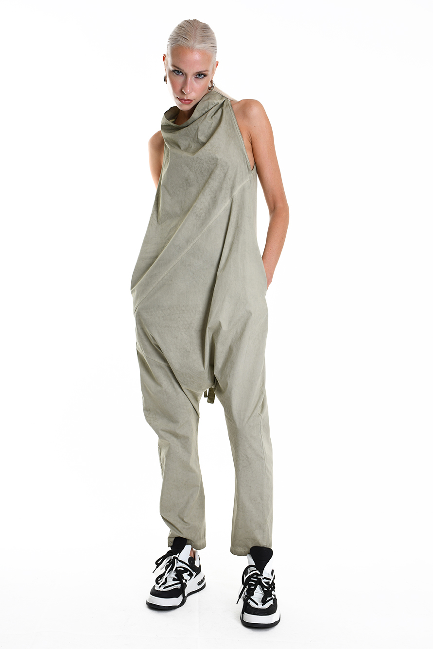 Хлопковый комбинезон с заниженным шаговым швом LH