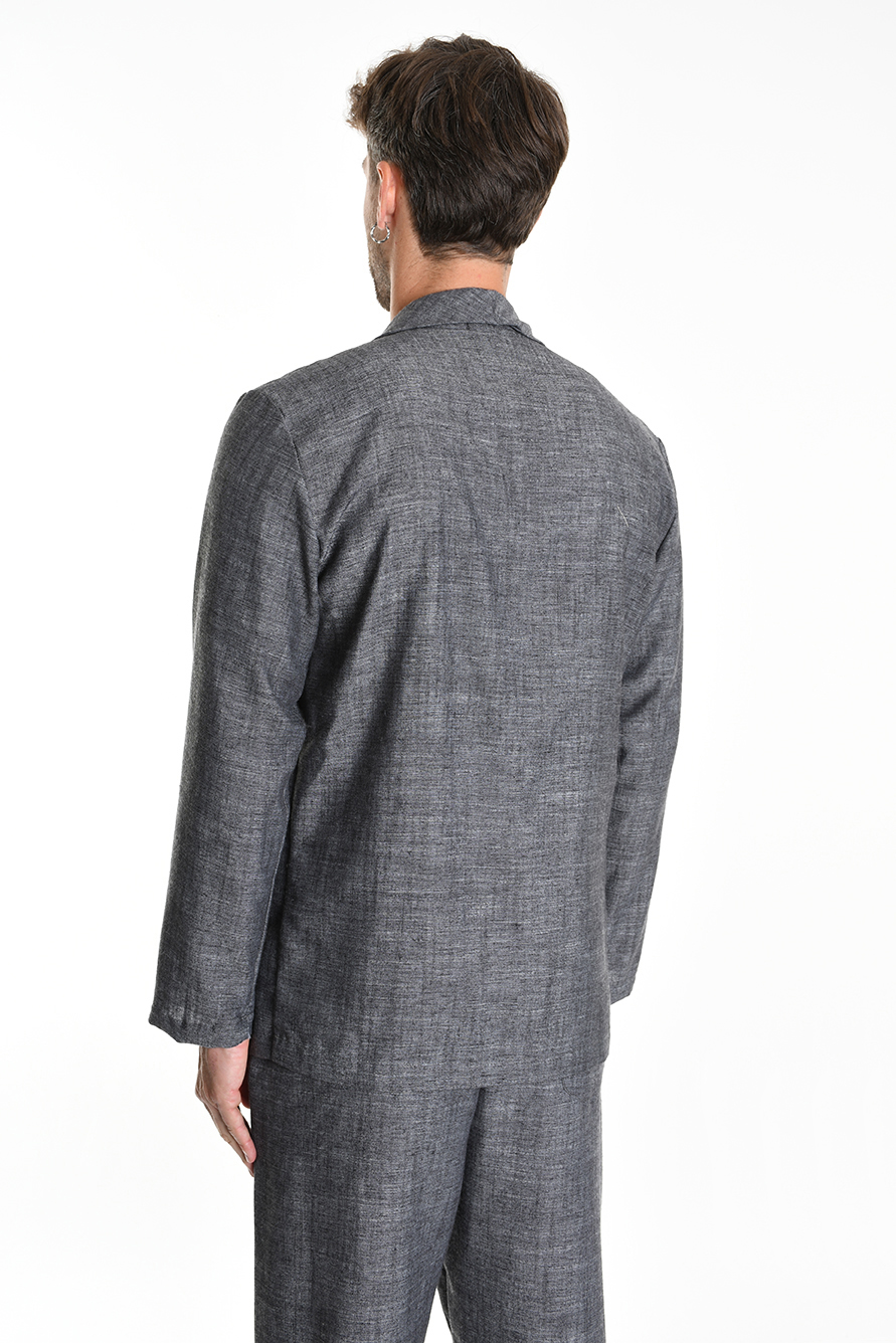 Пиджак из смесового льна на двух пуговицах Xagon