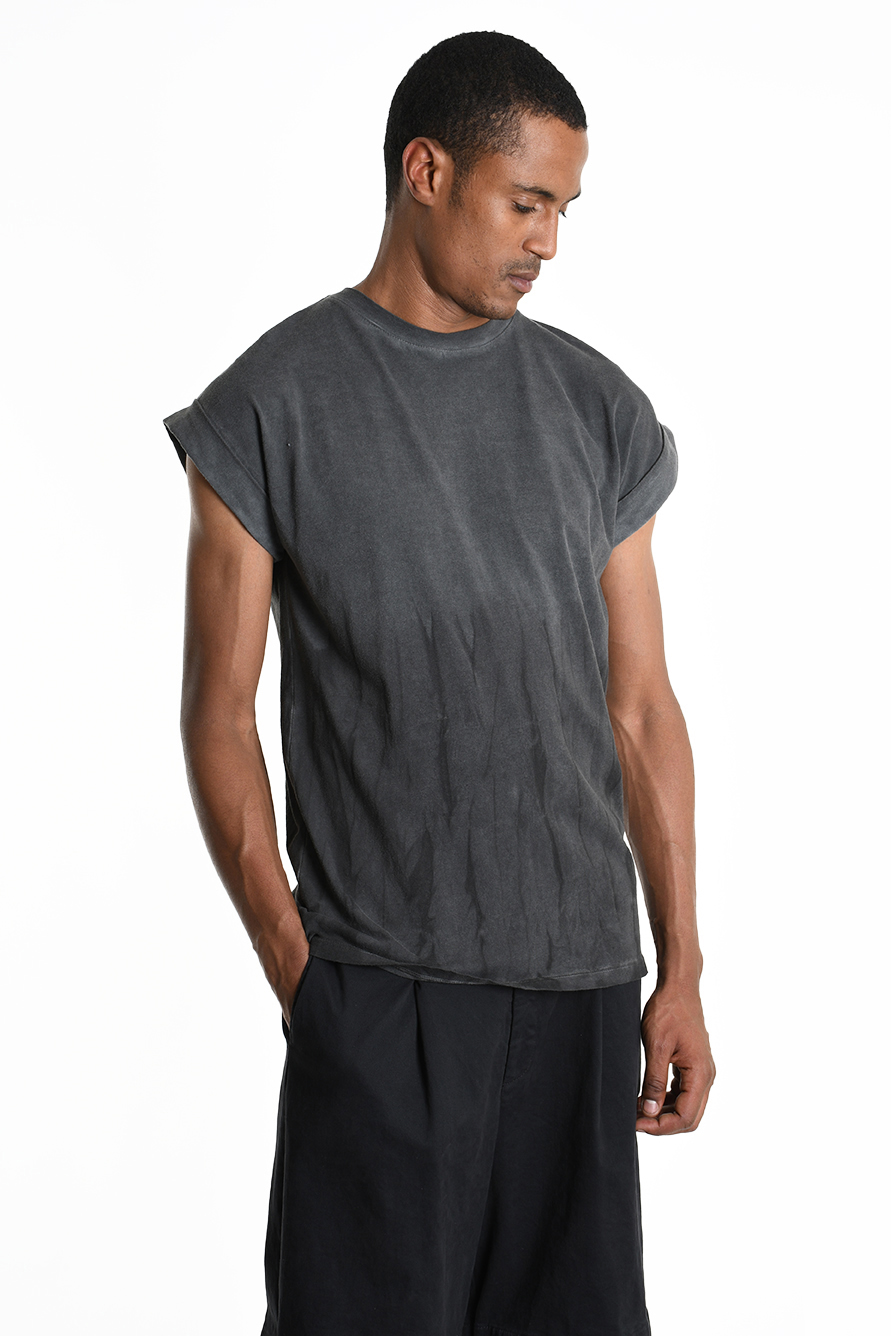 Футболка без рукавов холодного окраса деграде LH