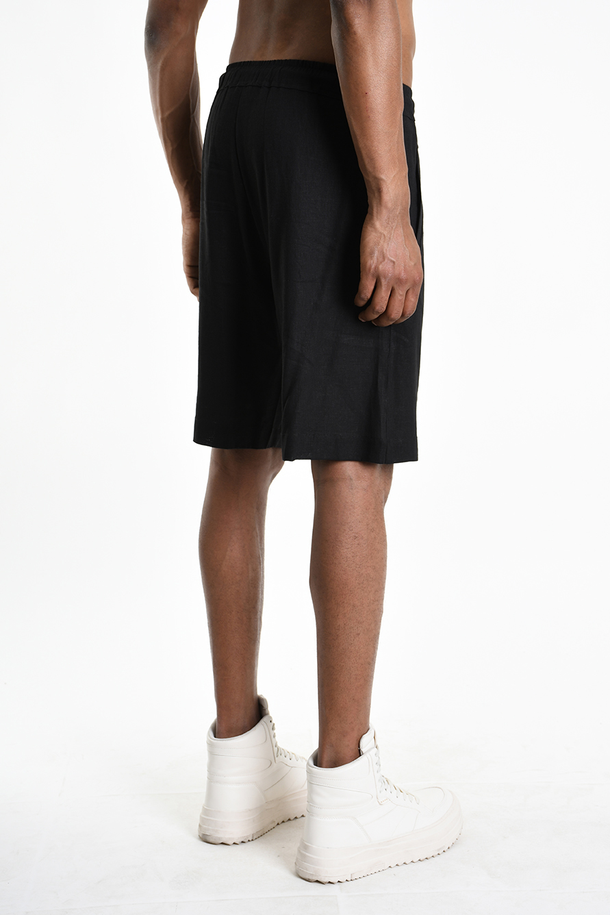 Шорты изо льна и вискозы с поясом кулиской LH