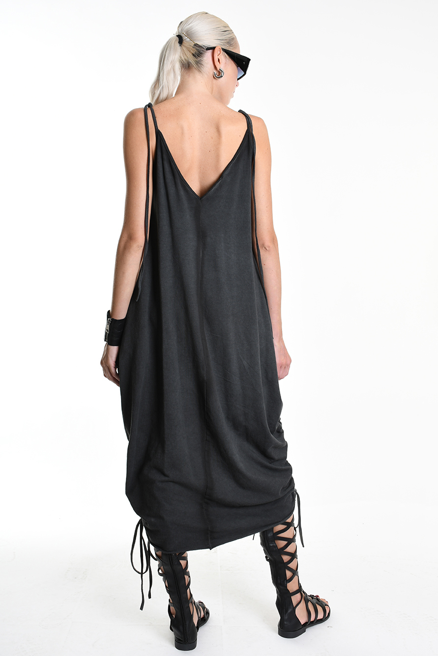 Асимметричное платье с регулируемыми кулисками по бокам LH