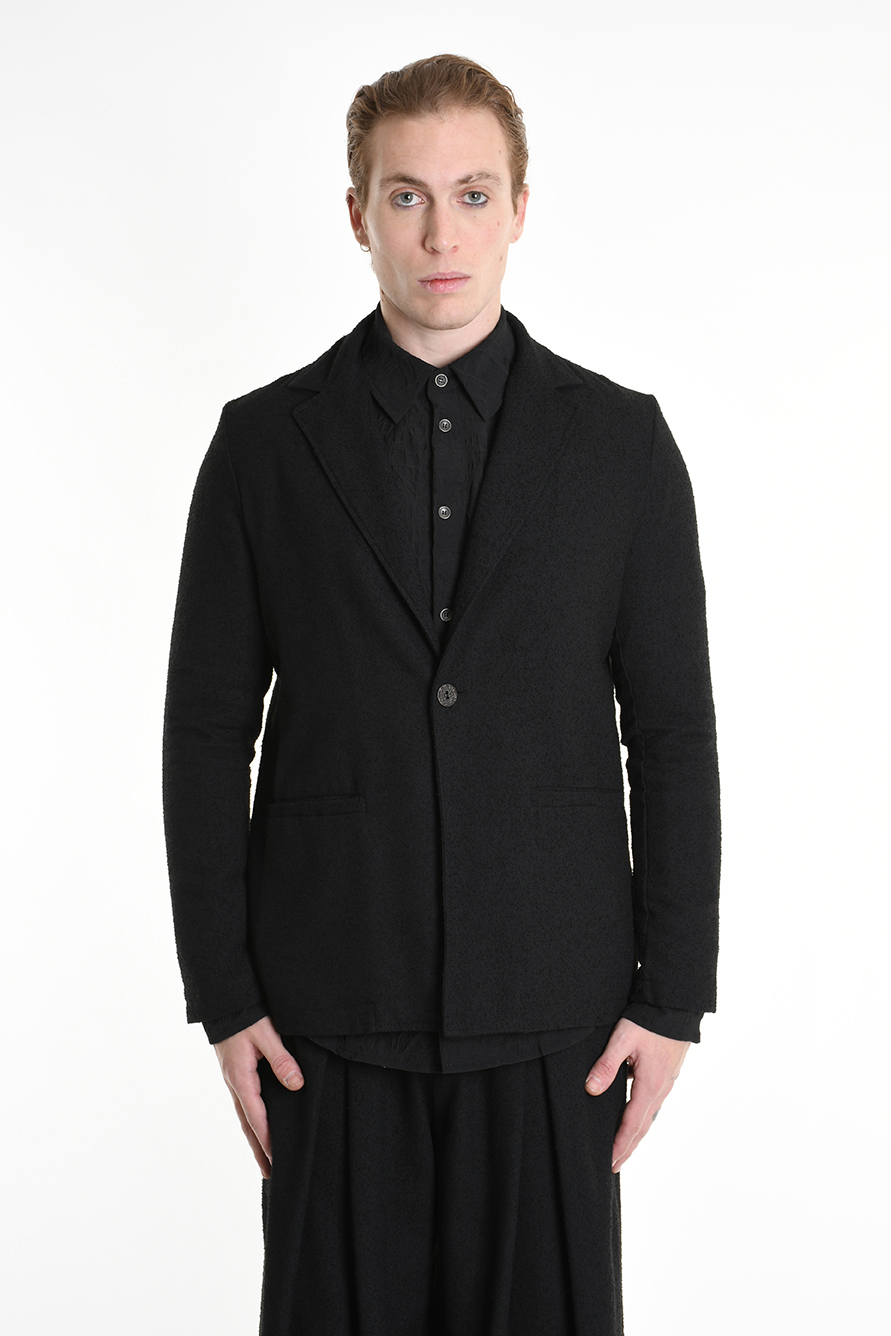 Пиджак из фактурного букле на одной пуговице LH