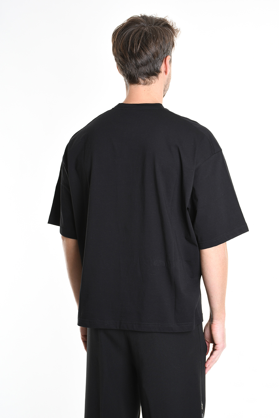 Хлопковая футболка оверсайз с круглым вырезом Xagon