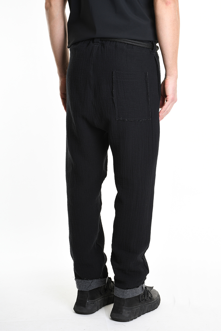 Брюки из смесового хлопка с эластичным поясом со шнурком Xagon