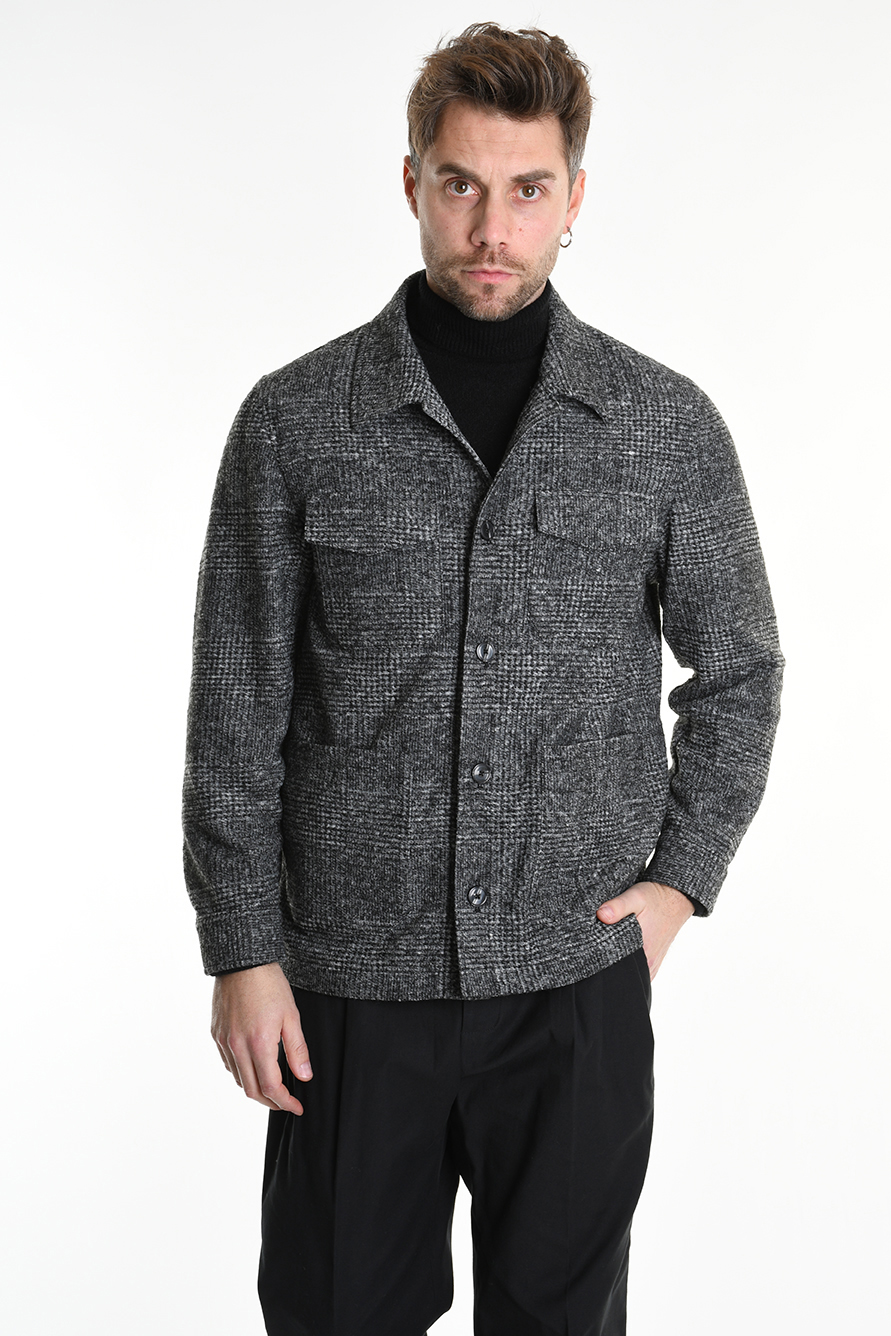 Рубашка из смесовой шерсти с застежкой на пуговицы Xagon
