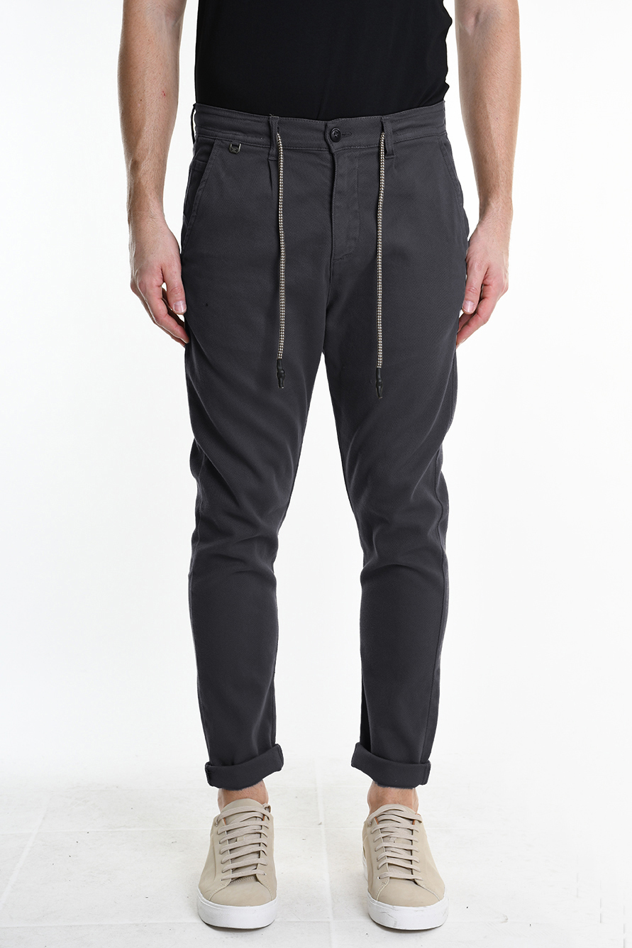 Брюки комфортного кроя из текстурированного хлопка Xagon