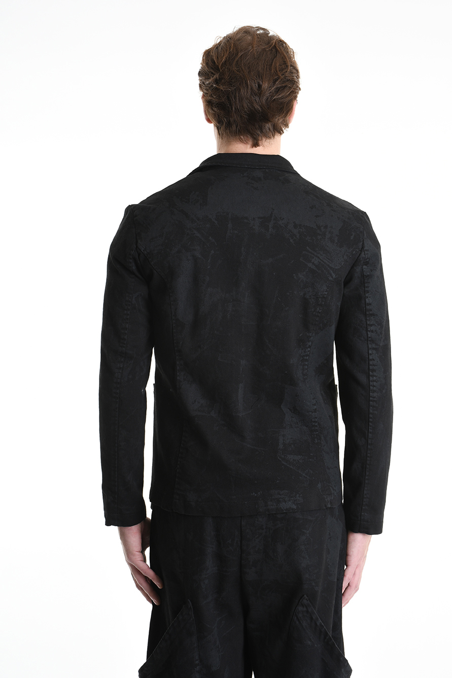 Блейзер на молнии из хлопка с ламинированным покрытием LH