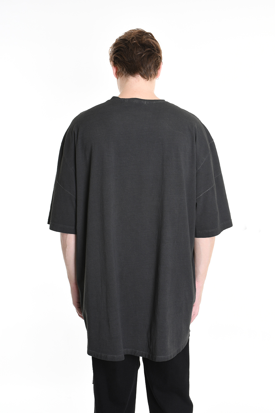 Хлопковая футболка оверсайз окрашенная холодным способом LH