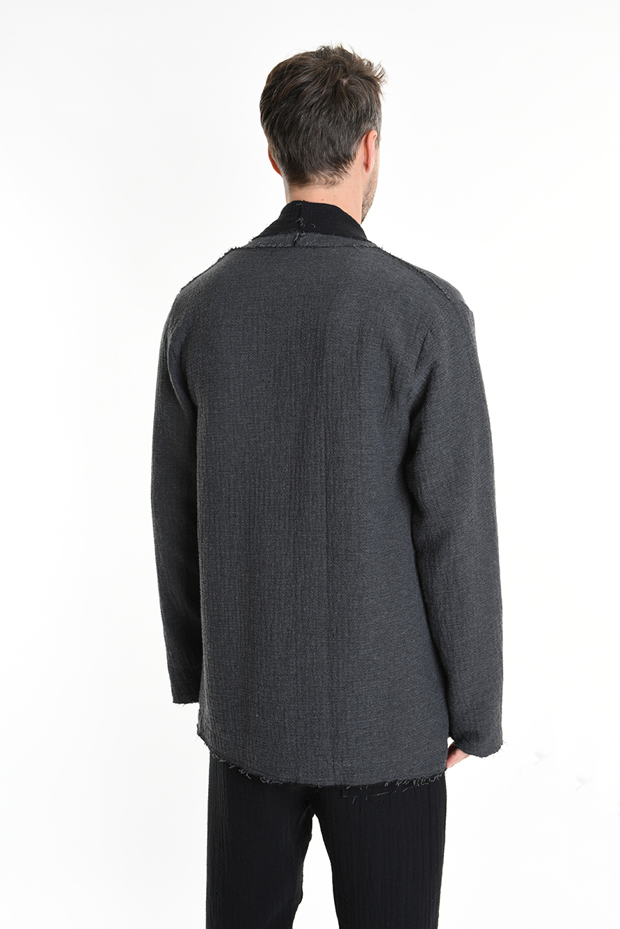 Кардиган из смесового хлопка с необработанными краями Xagon